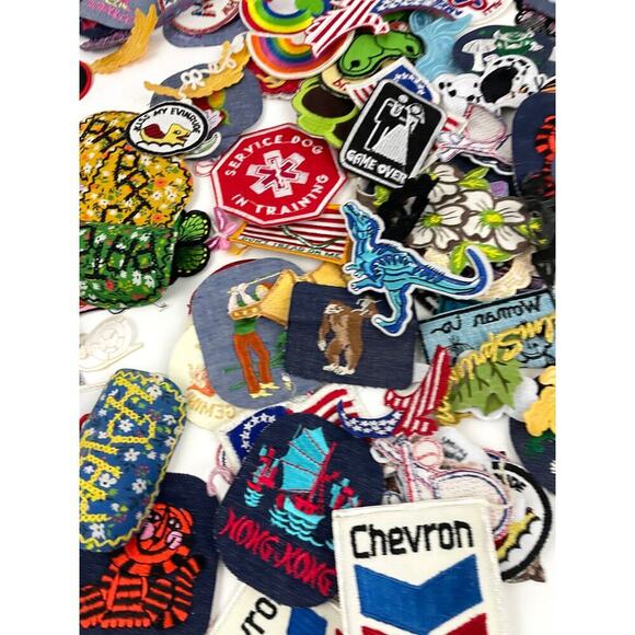 150 PC Assorted Sewing Applique Patches Iron on Sew On NEW Mixed Sequin Crafting - Picture 11 of 16